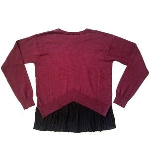 NEW Autumn Cashmere Garnet Girls Sweater w/Pleated Back sz 10